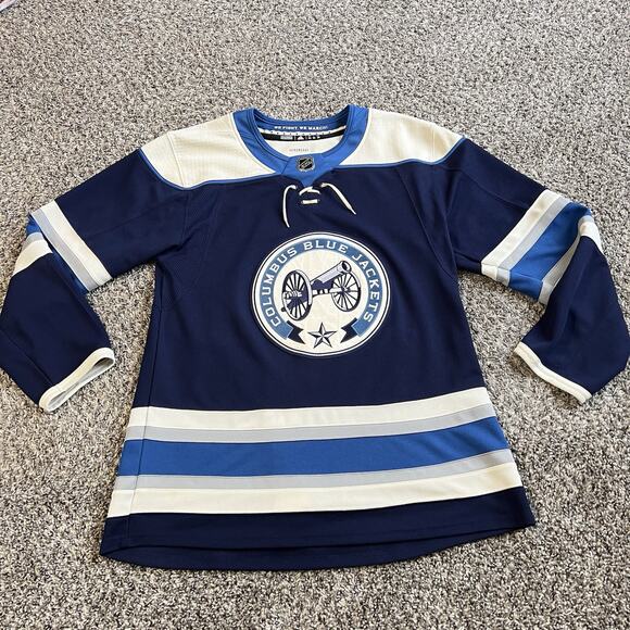 Adidas Columbus Blue Jackets Team Issue Authentic GOALIE Alt